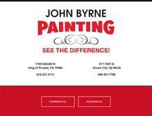 Tablet Screenshot of johnbyrnepainting.com